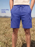 Royal Blue Cargo Cotton Men's Shorts