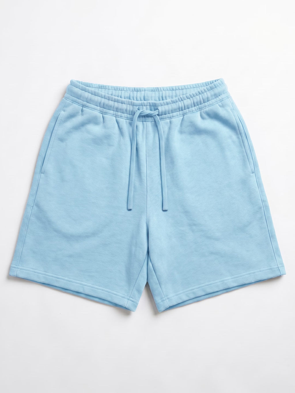 Light Blue Cotton Men's Shorts