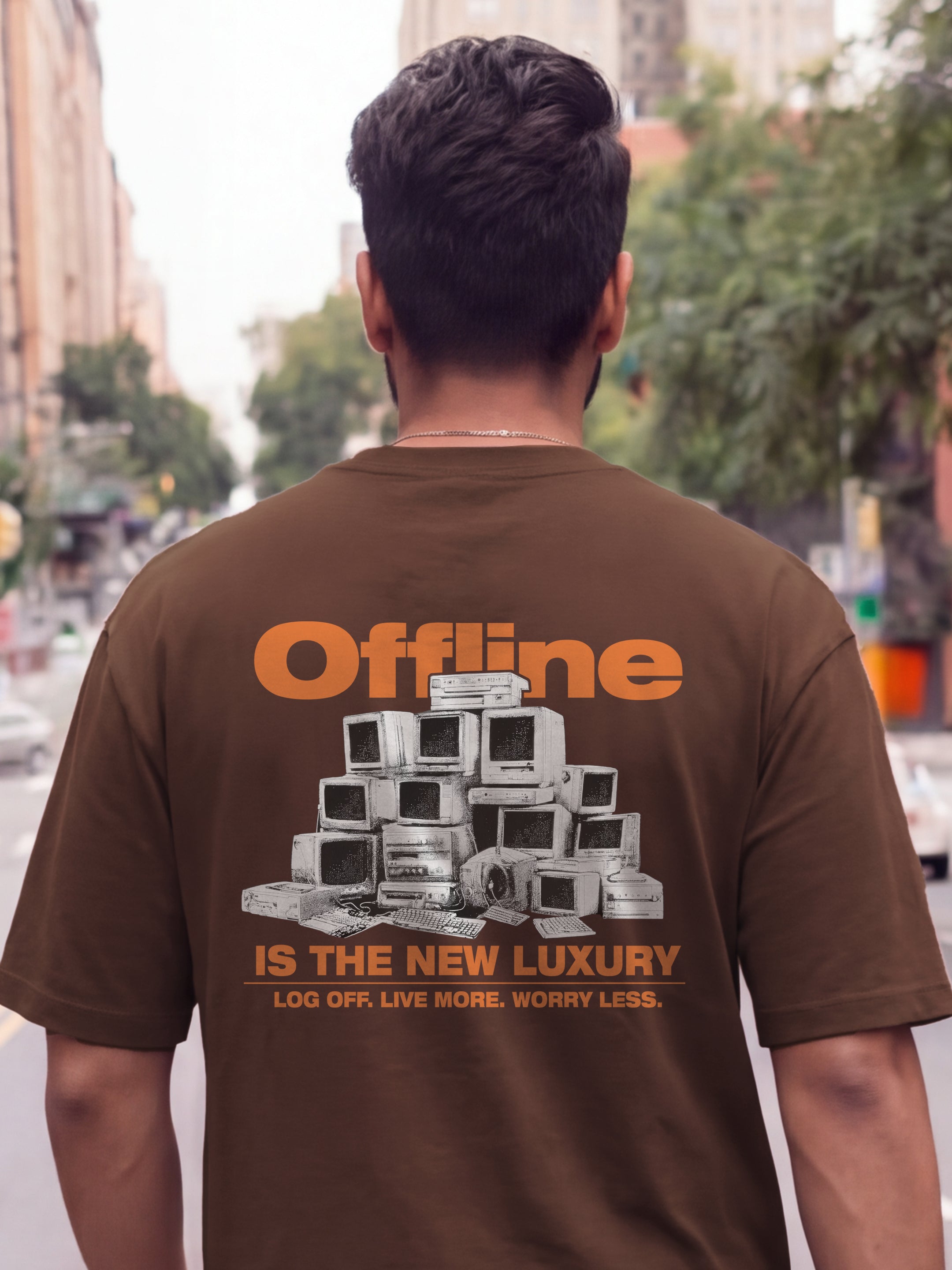 Offline Cotton Men's Oversized T-Shirt