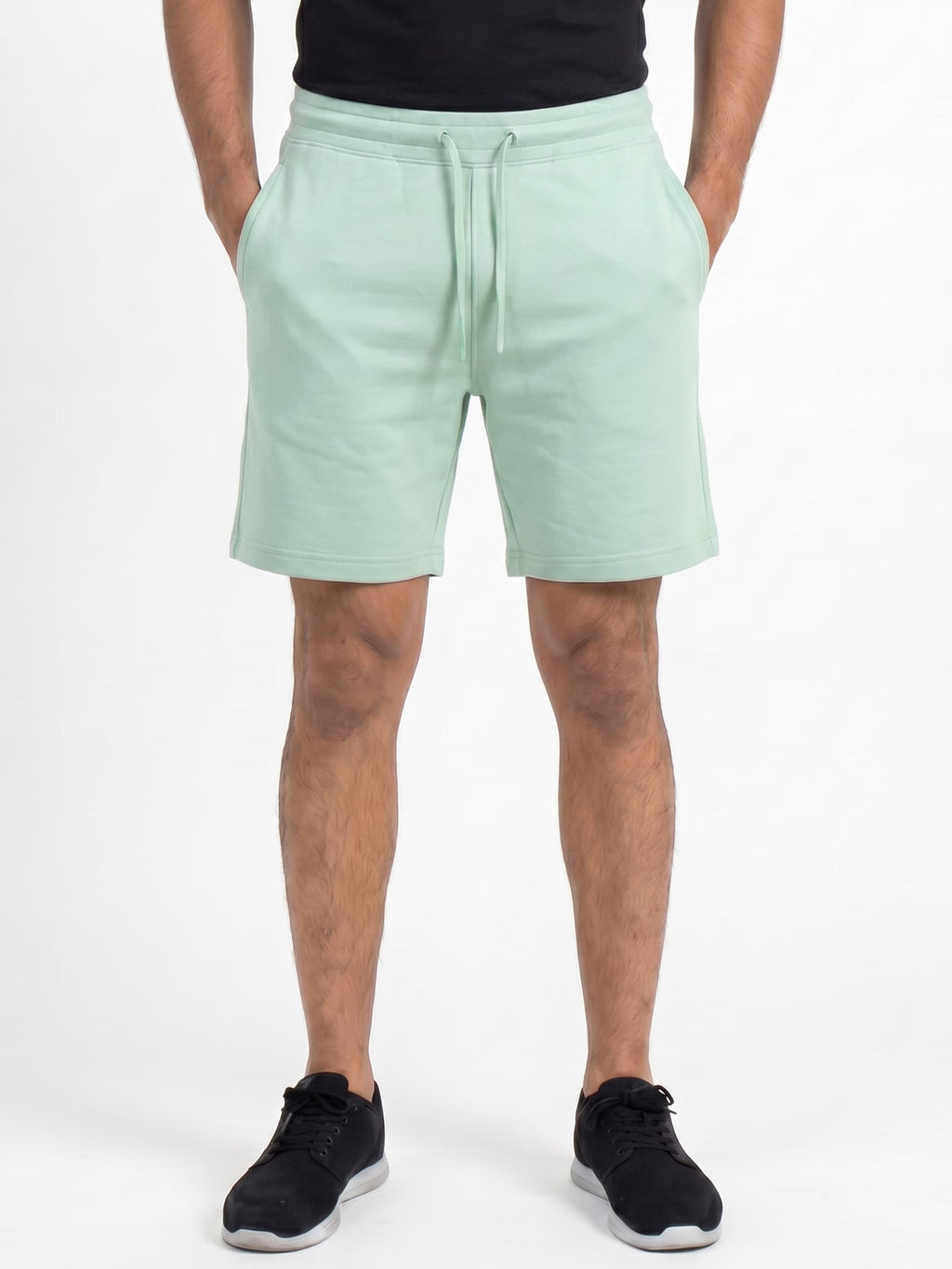 Mint Green Cotton Men's Shorts