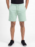 Mint Green Cotton Men's Shorts