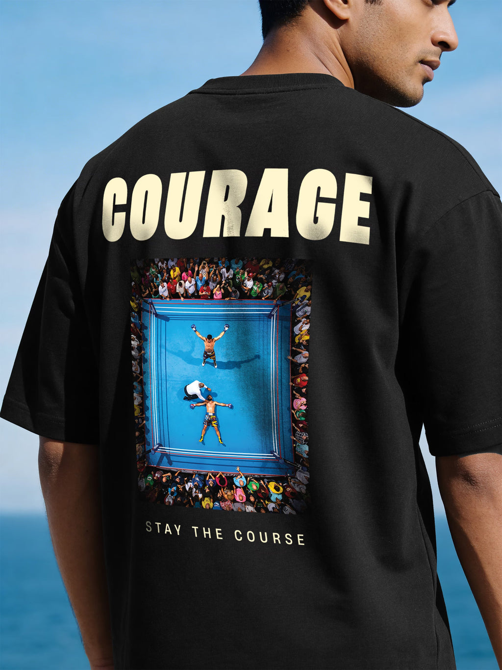 Courage Cotton Men's Oversized T-Shirt