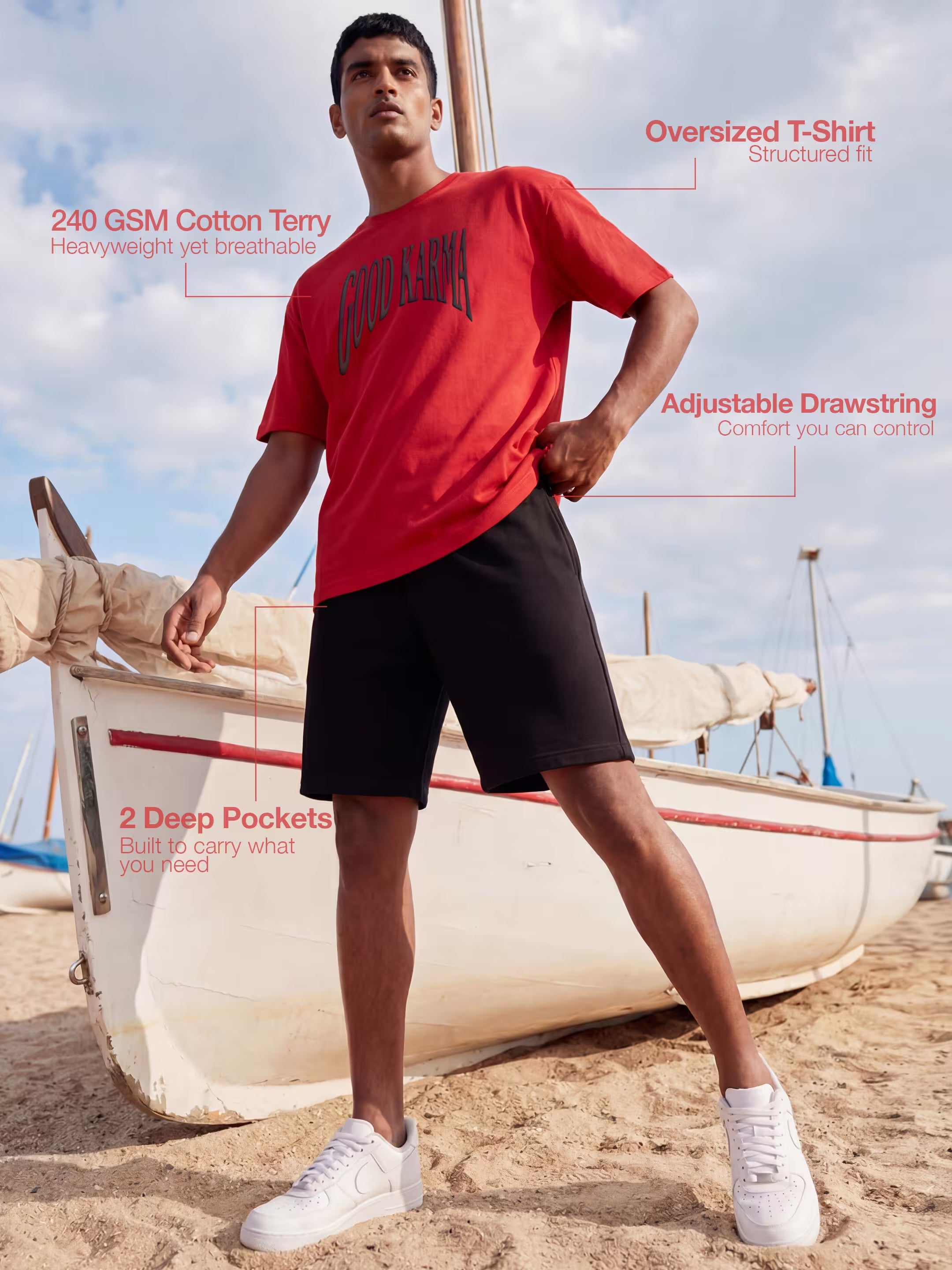 Good Karma Cotton Men's 240 GSM AirEase Summer Coords