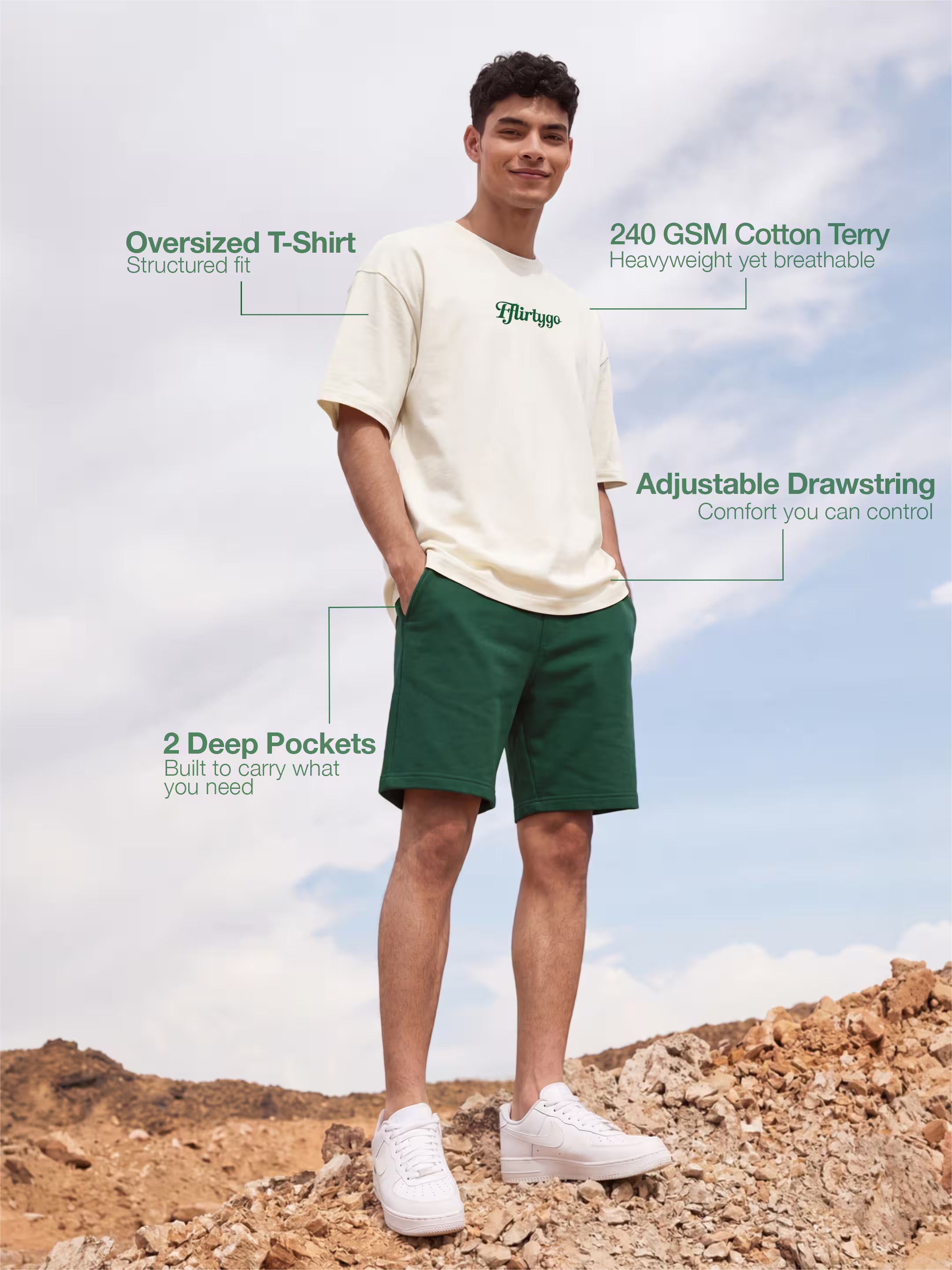Paranoid Cotton Men's 240 GSM AirEase Summer Coords