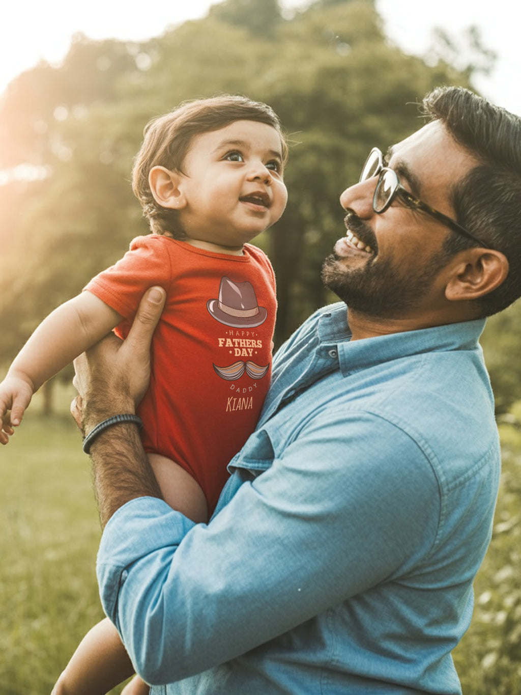Happy Father's Day Daddy Baby Romper | Onesies w/ Custom Name