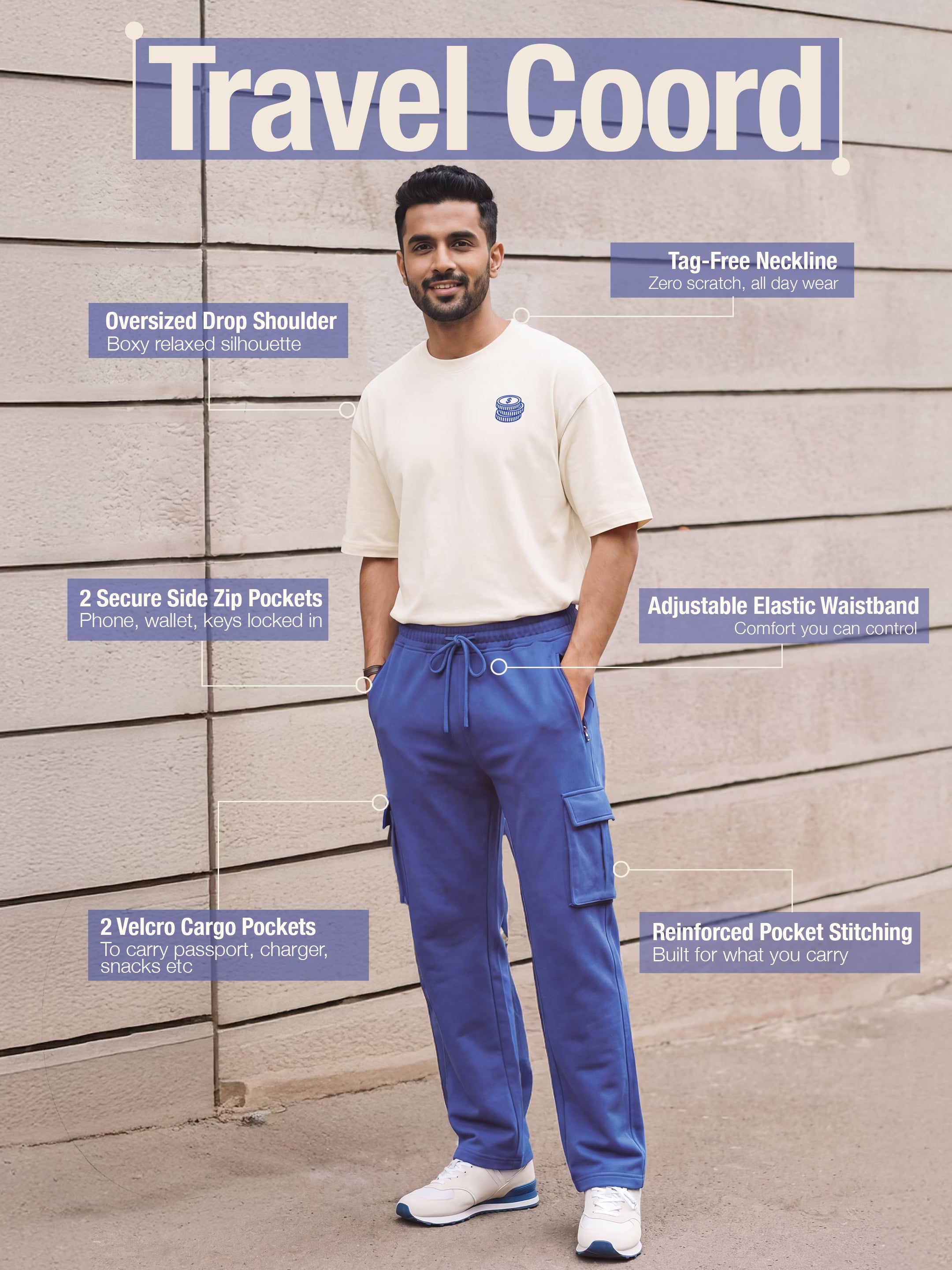 777 Cotton Men's 240 GSM AirEase Co-ord