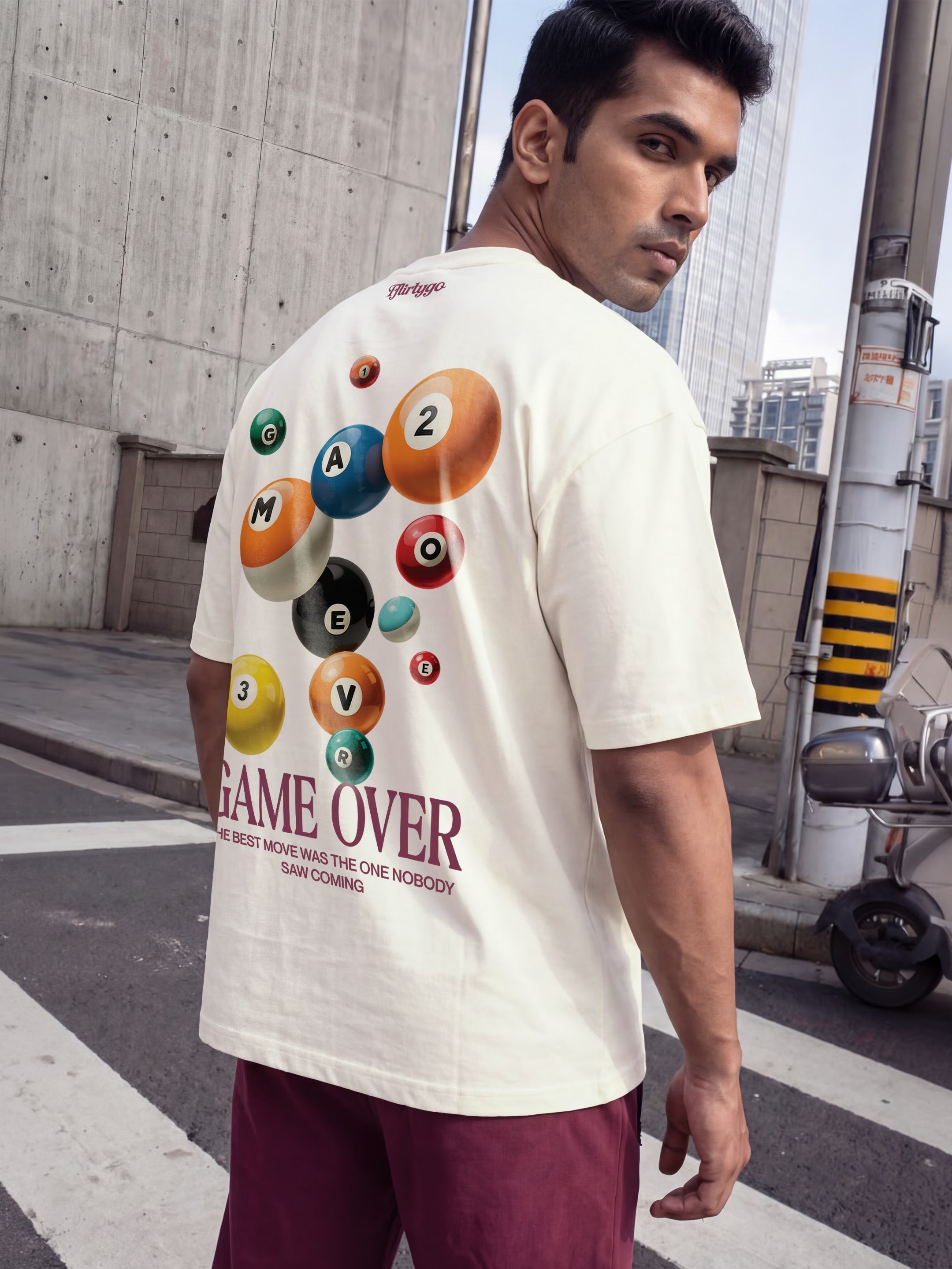 Game Over Cotton Men's Oversized T-Shirt