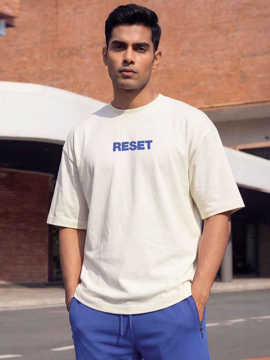 New Era Cotton Men's Oversized T-Shirt