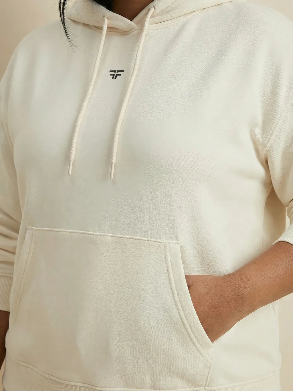 Off-White Straight Thermal Co-ord Set (Hoodie & Straight Fit Tracks Combo)