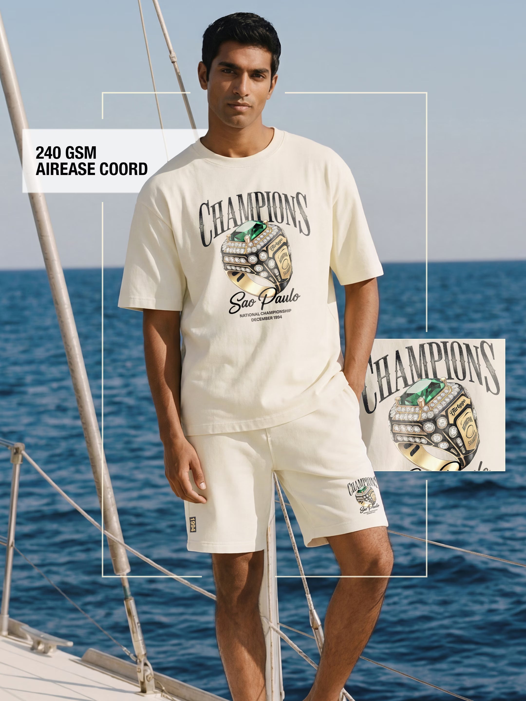 Champion Cotton Men's 240 GSM AirEase Summer Coords