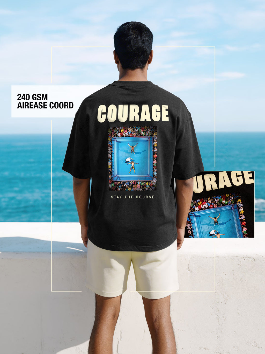 Courage Cotton Men's 240 GSM  AirEase Summer Coords