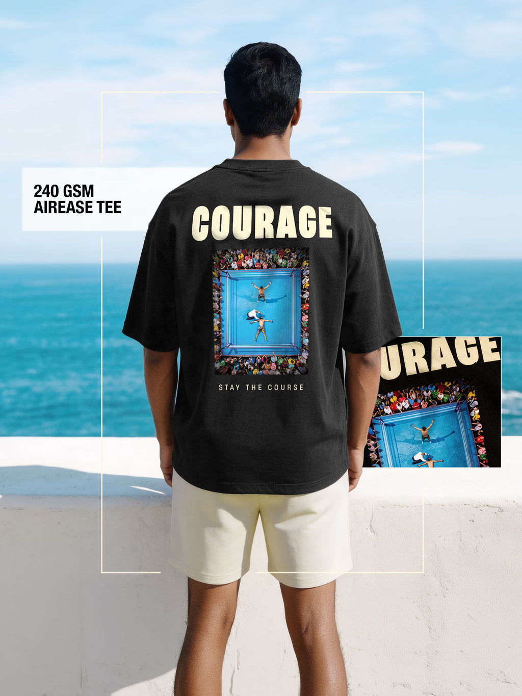Courage Cotton Men's Oversized T-Shirt