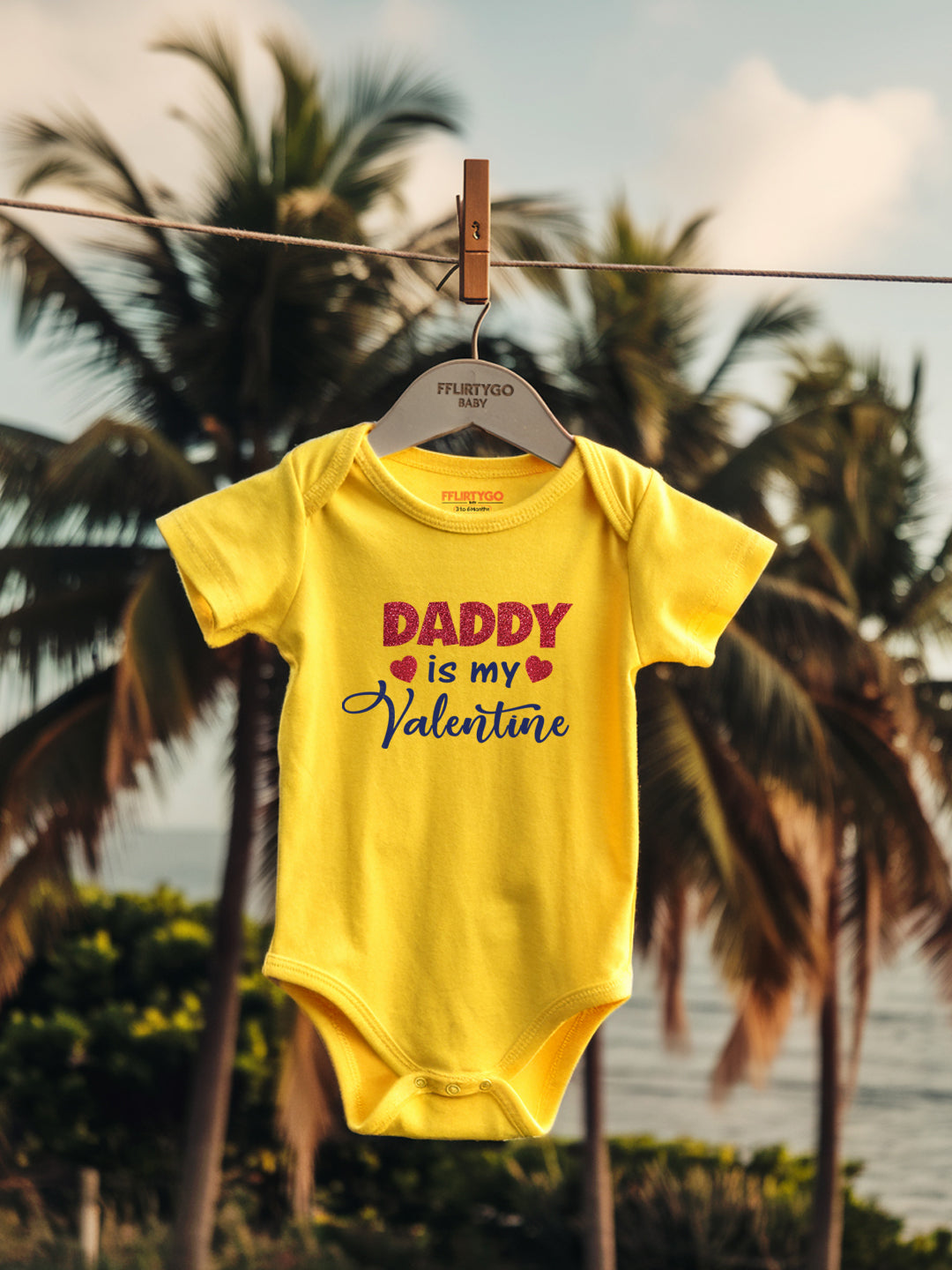 Daddy Is My Valentine Baby Romper | Onesies
