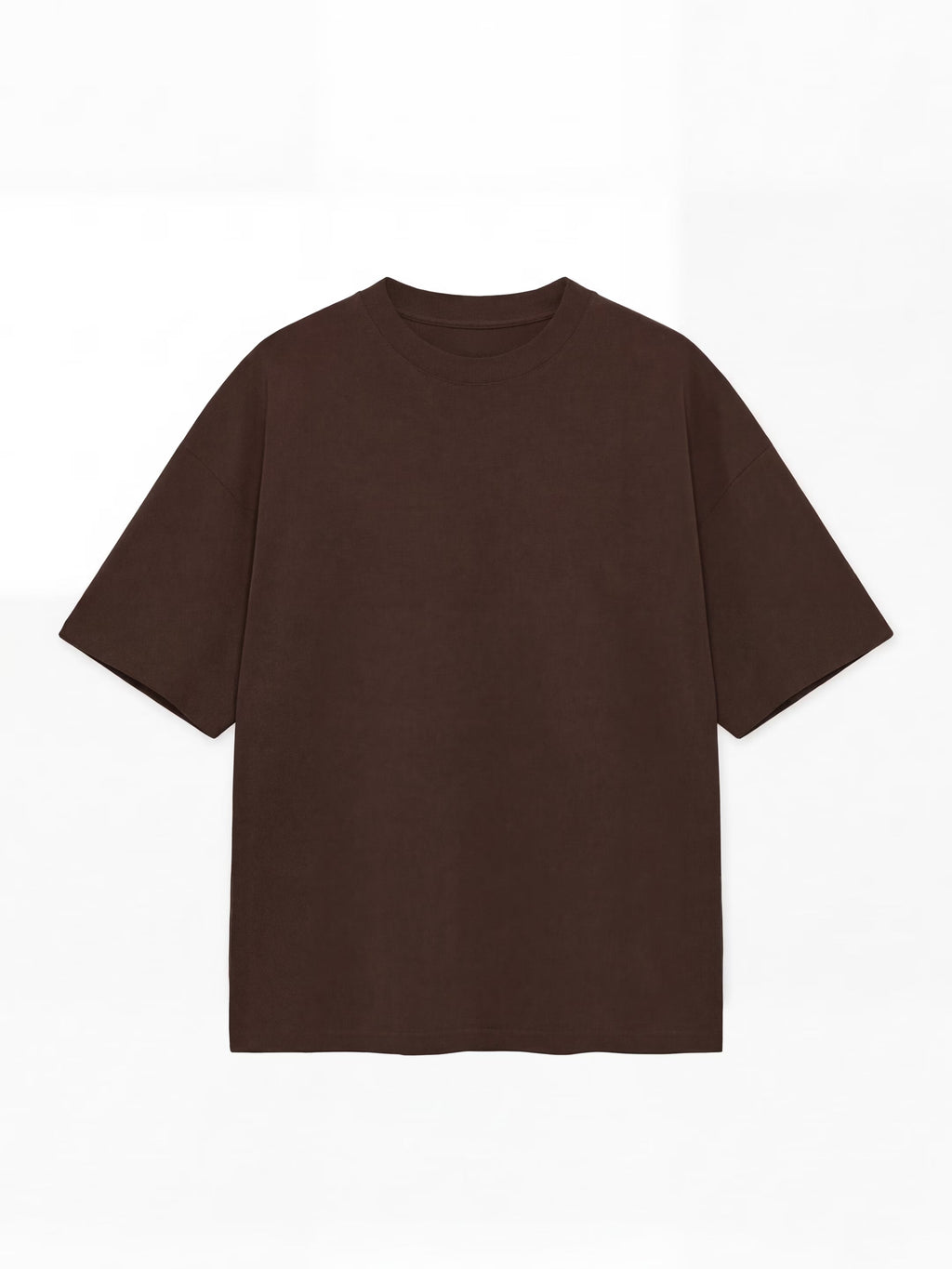 Dark Brown Men's Oversized T-Shirt