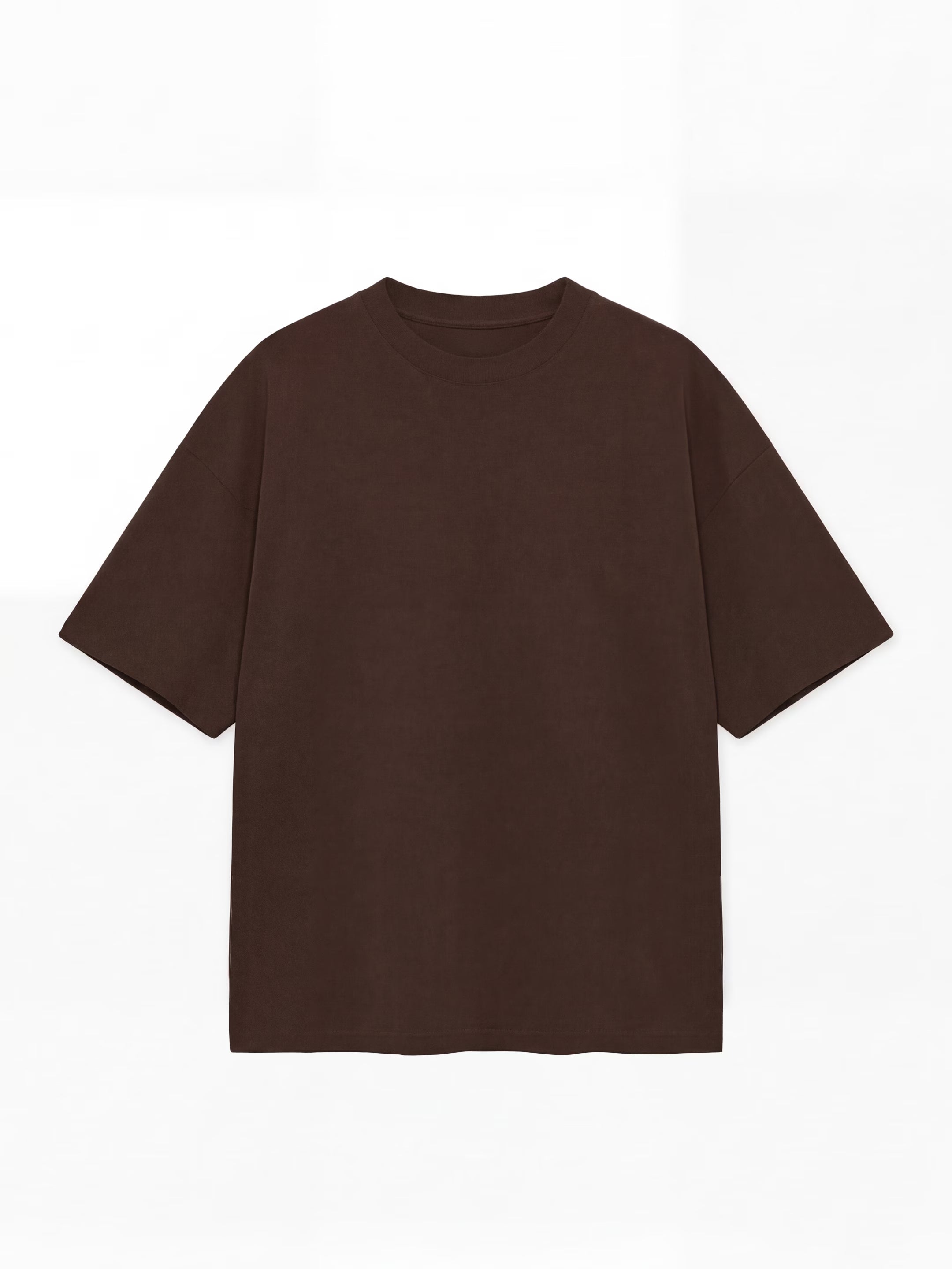 Dark Brown Men's Oversized T-Shirt