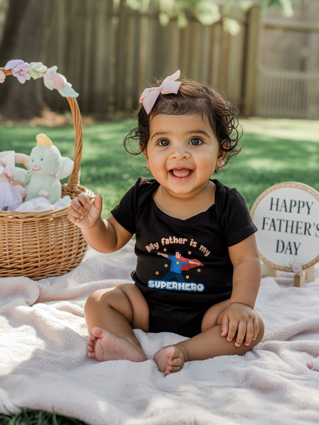 My Father Is My Superhero Baby Romper | Onesies
