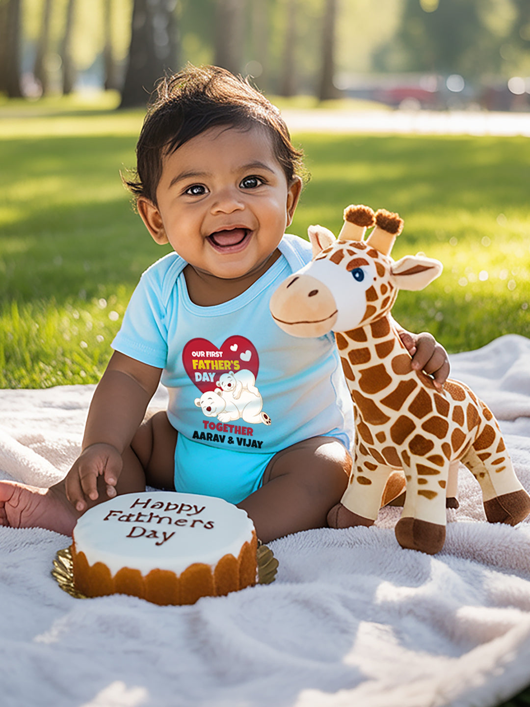 Our First Father's Day Together Baby Romper | Onesies w/ Custom Name