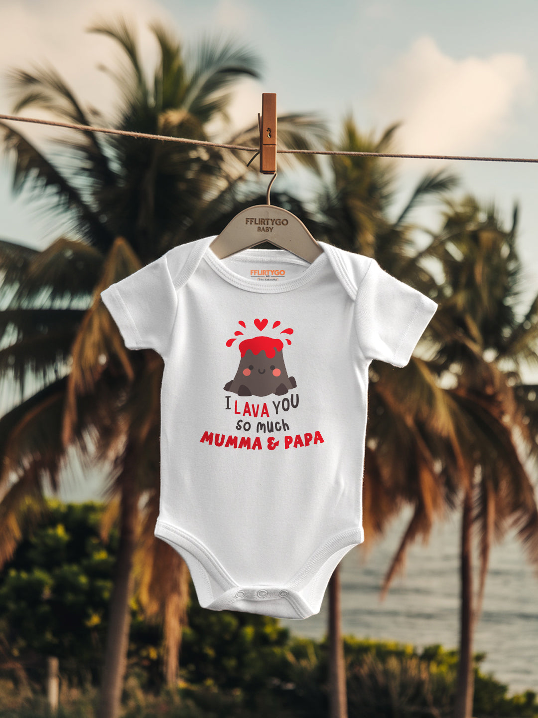 I Lava You So Much Baby Romper | Onesies