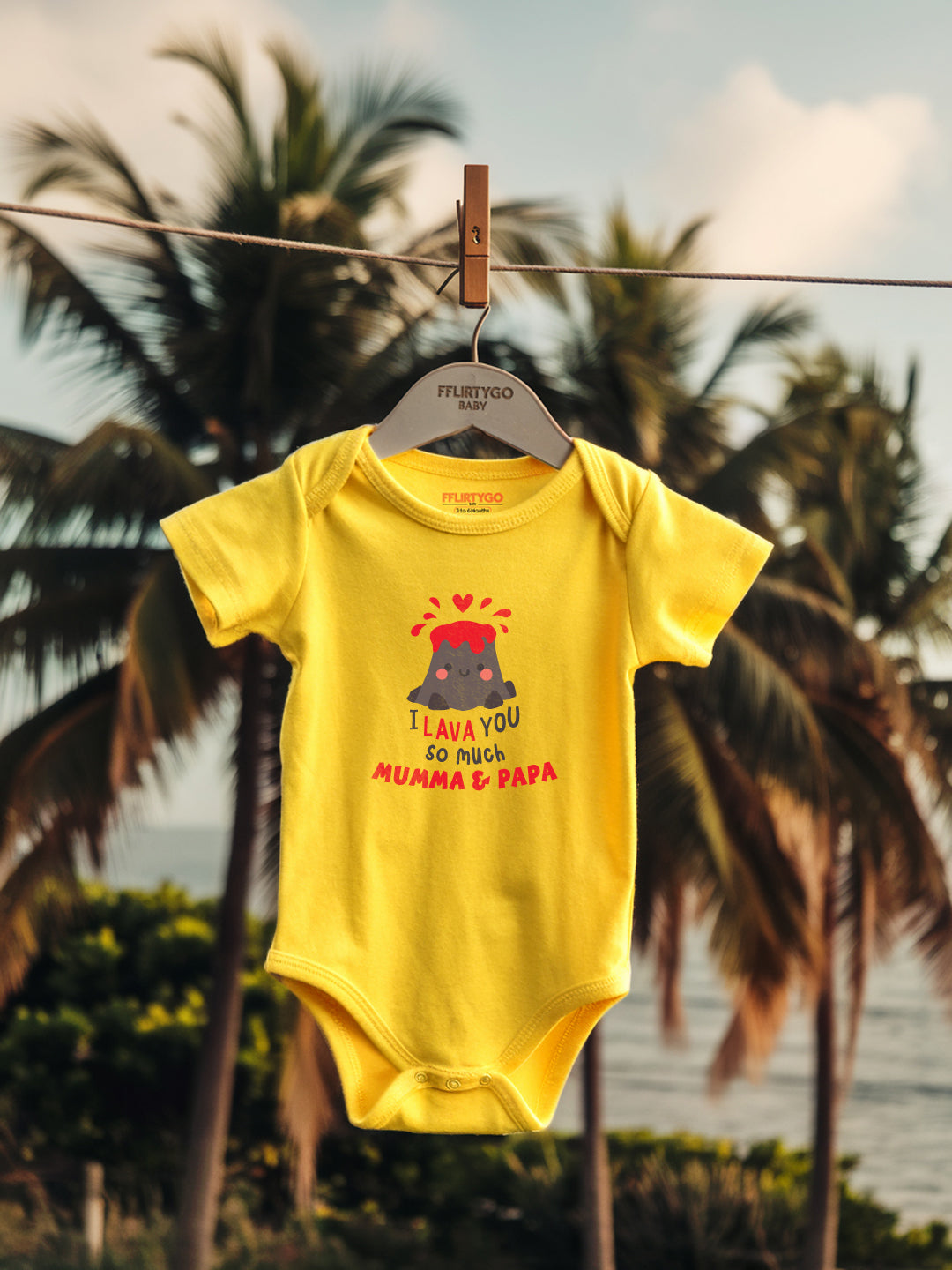 I Lava You So Much Baby Romper | Onesies