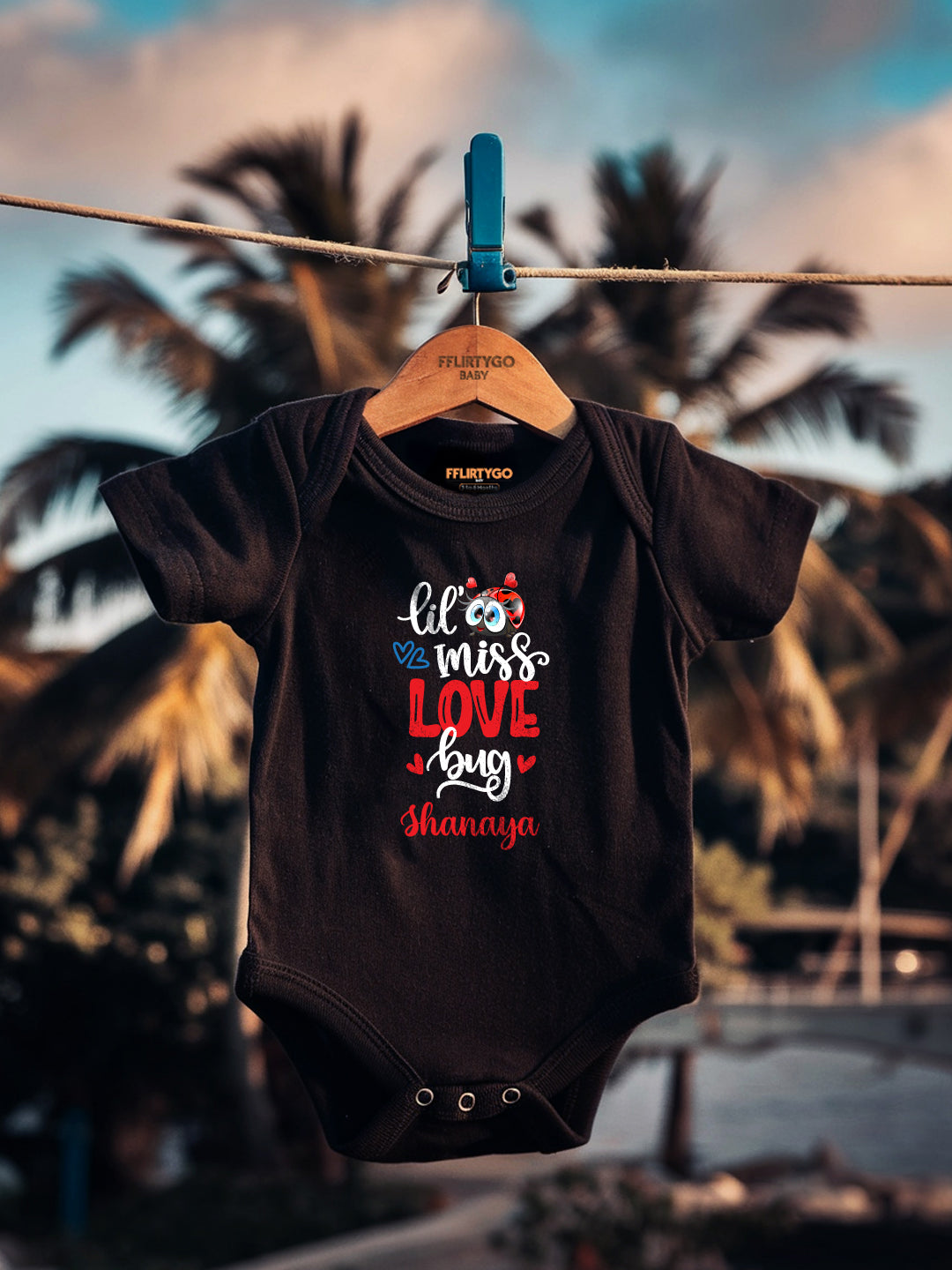 Lil Miss Love Bug Baby Romper | Onesies w/ Custom Name