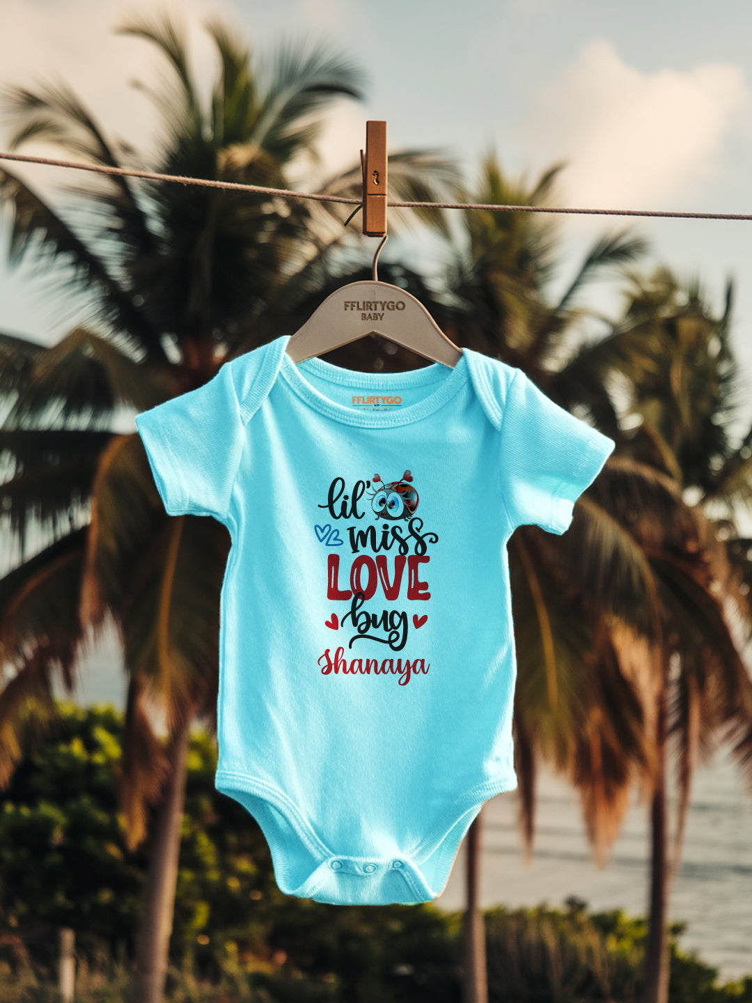 Lil Miss Love Bug Baby Romper | Onesies w/ Custom Name