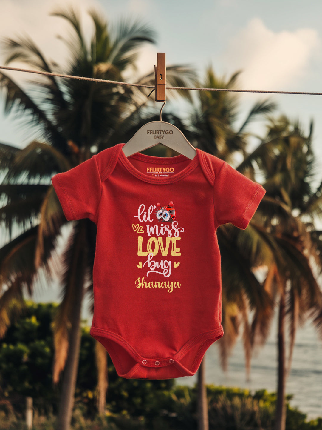 Lil Miss Love Bug Baby Romper | Onesies w/ Custom Name
