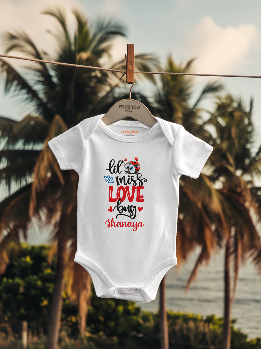 Lil Miss Love Bug Baby Romper | Onesies w/ Custom Name