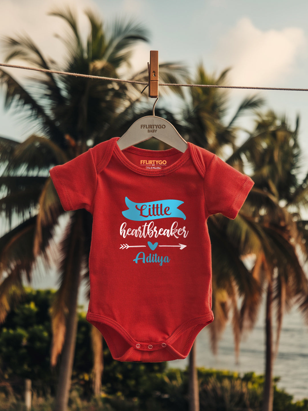 Little Heart Breaker Baby Romper | Onesies w/ Custom Name