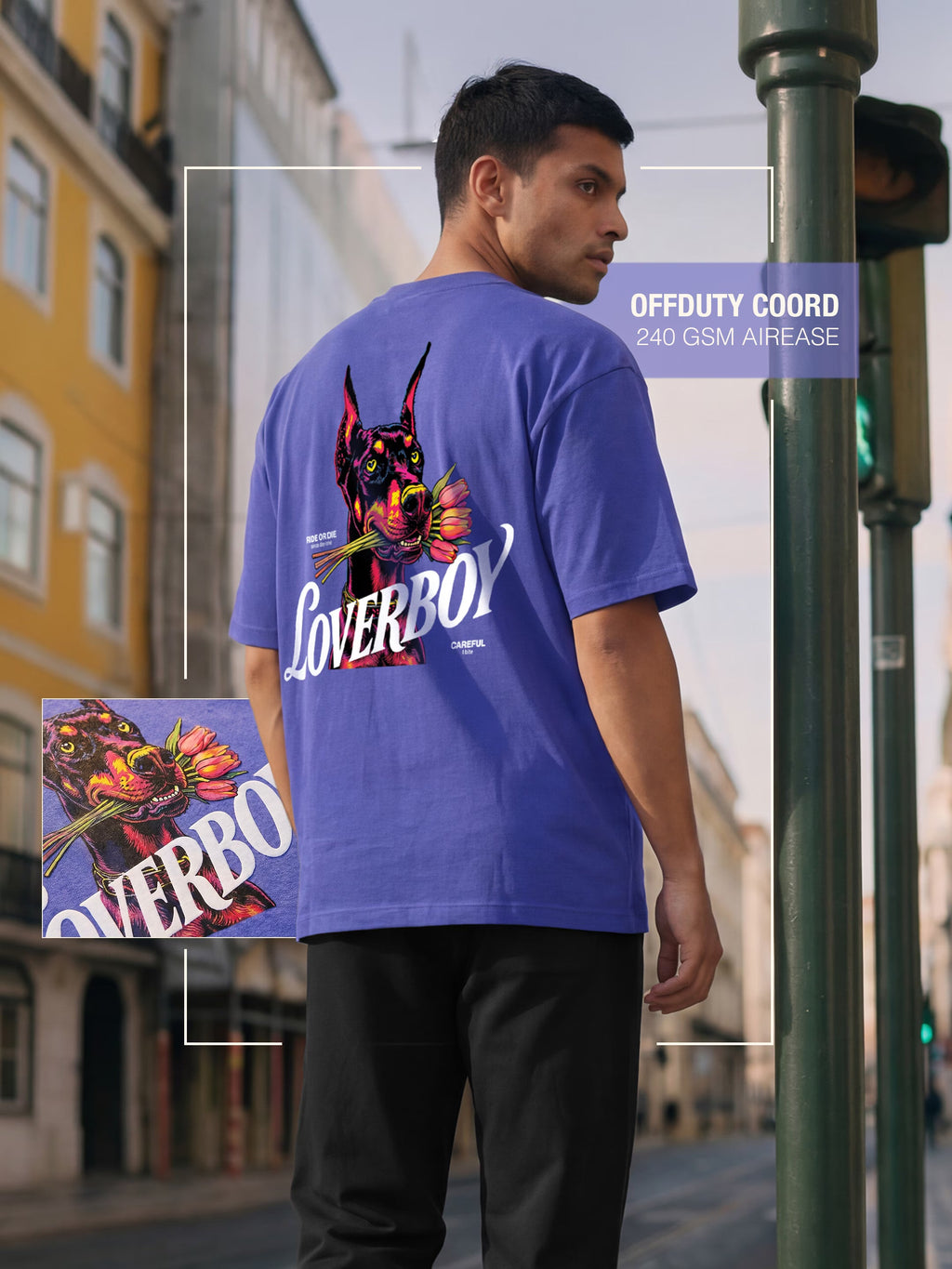 Lover Boy Cotton Men's 240 GSM AirEase Co-ord