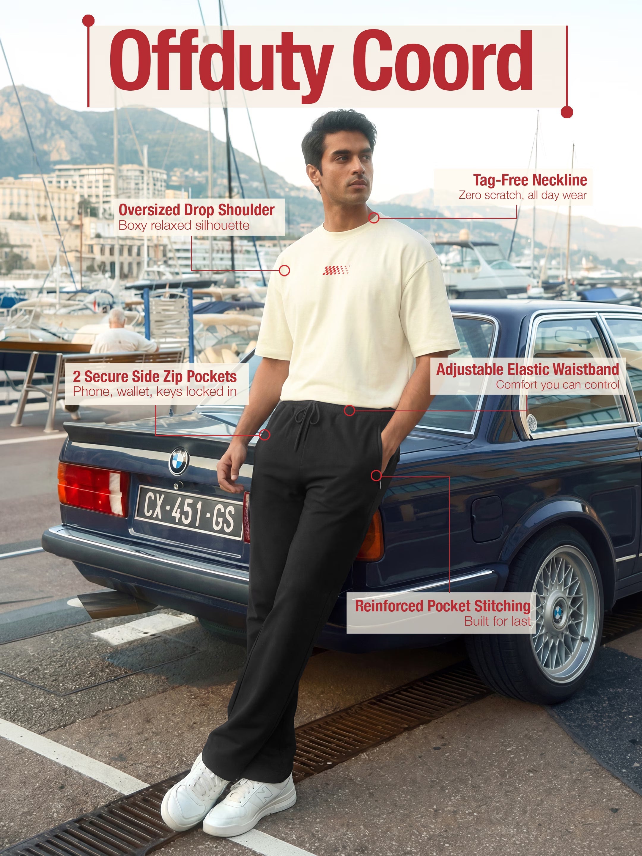 Monaco Cotton Men's 240 GSM AirEase Co-ord