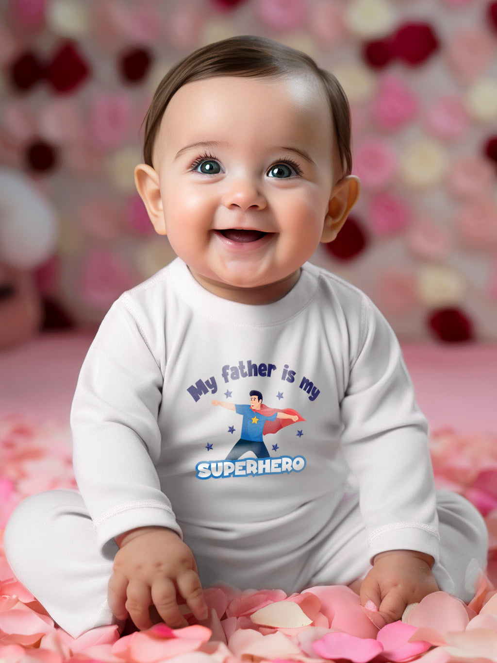 My Father Is My Superhero Baby Romper | Onesies