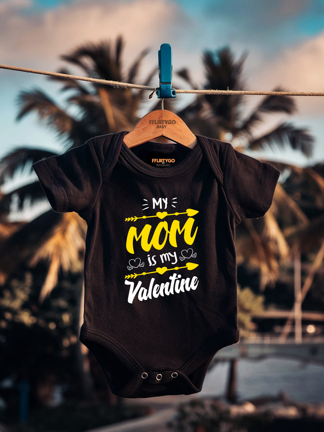 My Mom Is My Valentine Baby Romper | Onesies