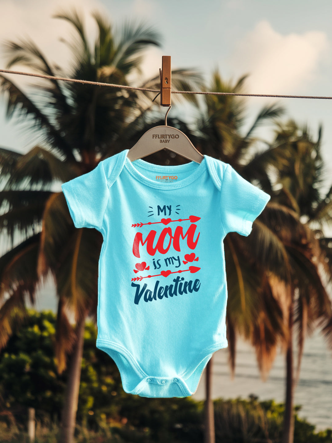 My Mom Is My Valentine Baby Romper | Onesies