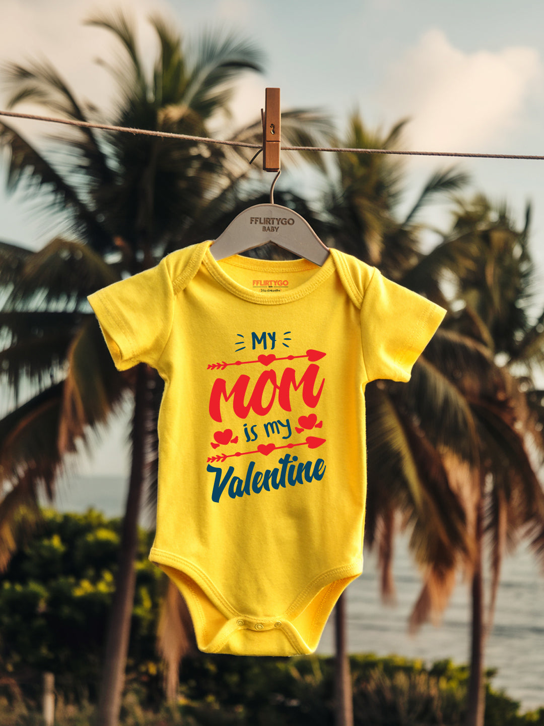 My Mom Is My Valentine Baby Romper | Onesies
