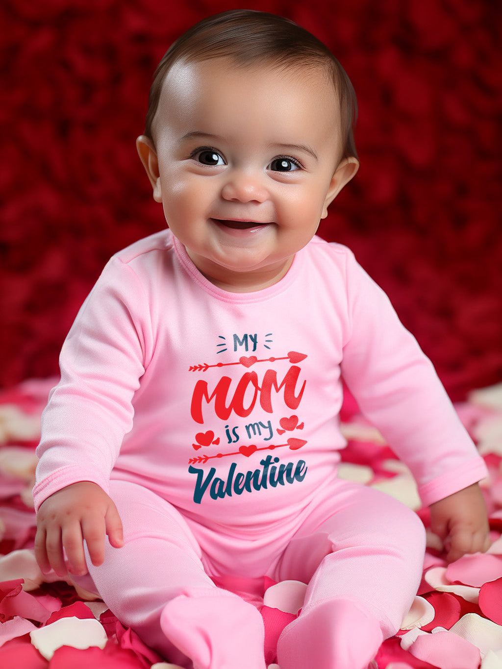 My Mom Is My Valentine Baby Romper | Onesies