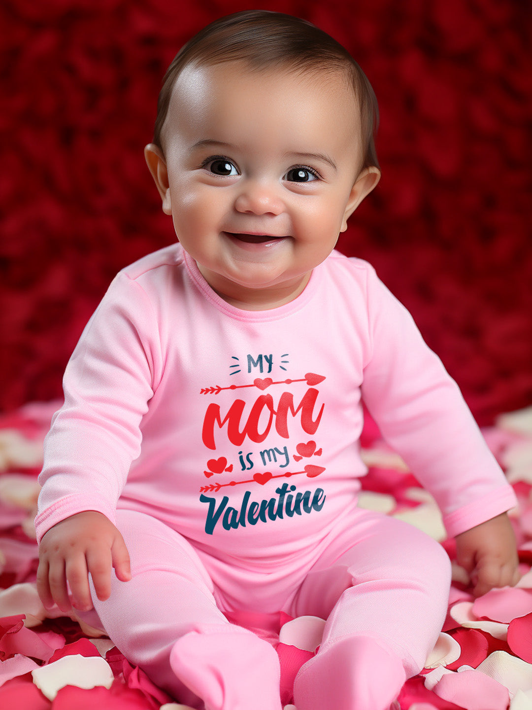 My Mom Is My Valentine Baby Romper | Onesies