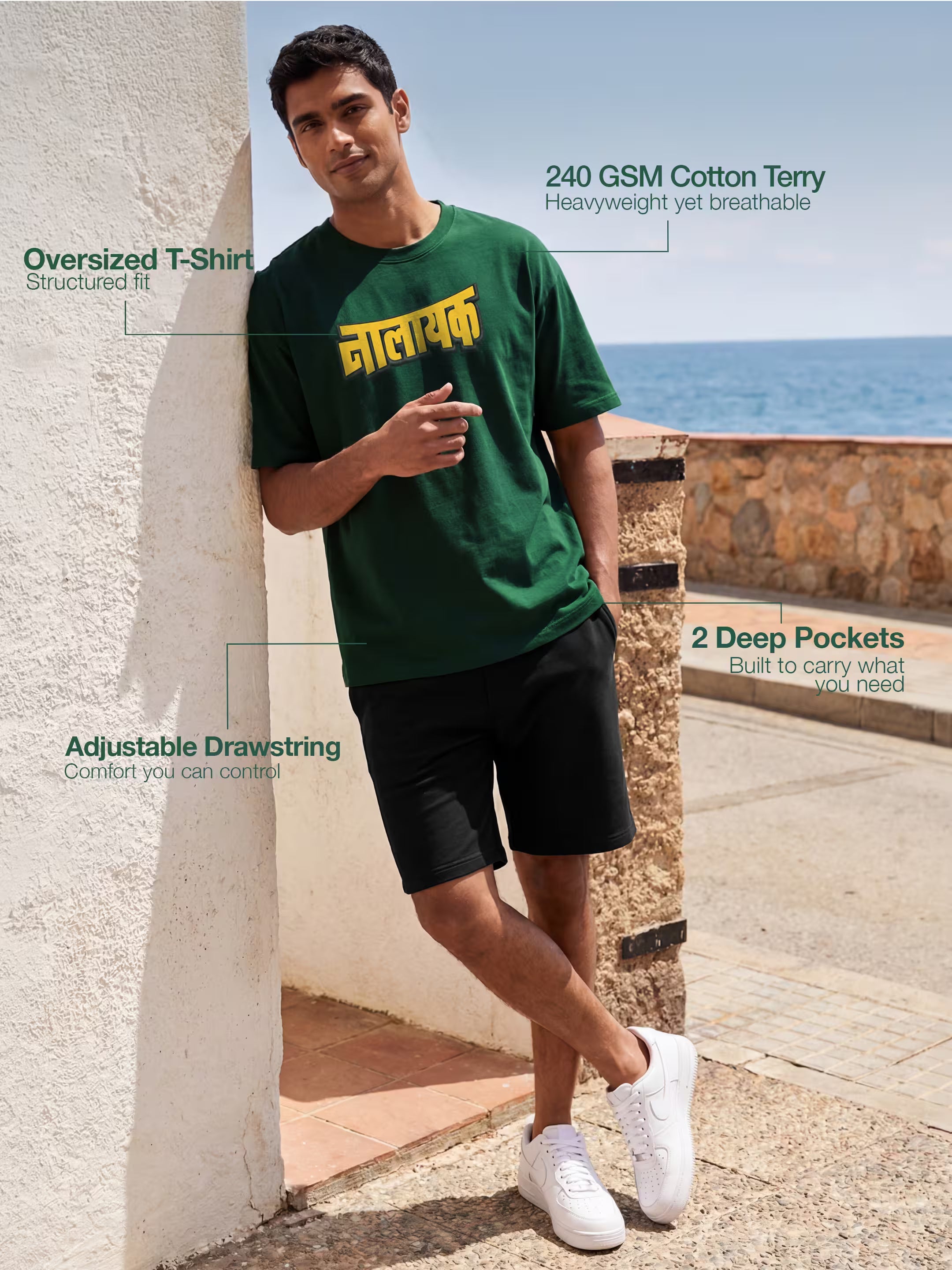 Nalayk Cotton Men's 240 GSM AirEase Summer Coords