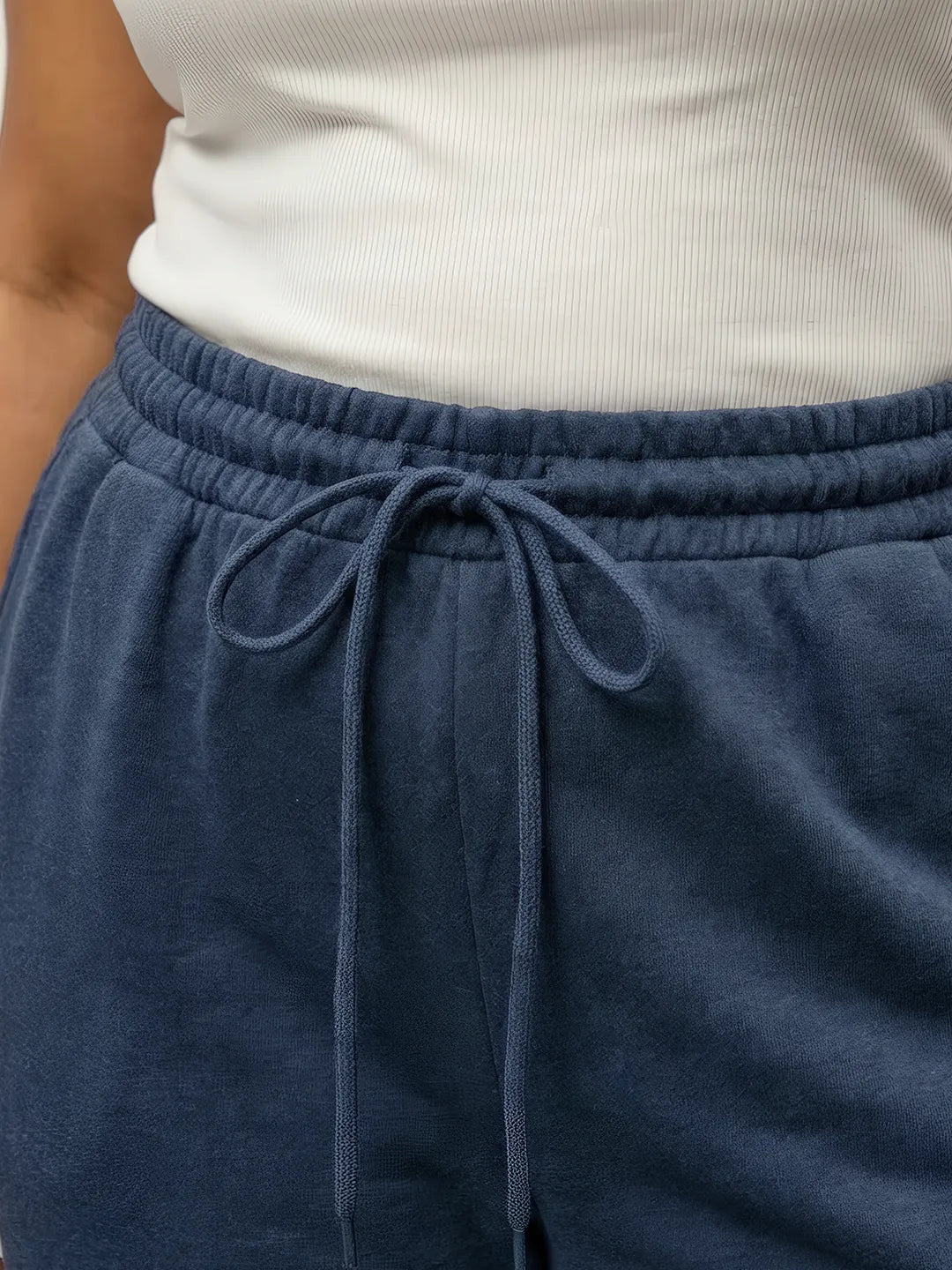 Navy Melange Straight-Fit Joggers