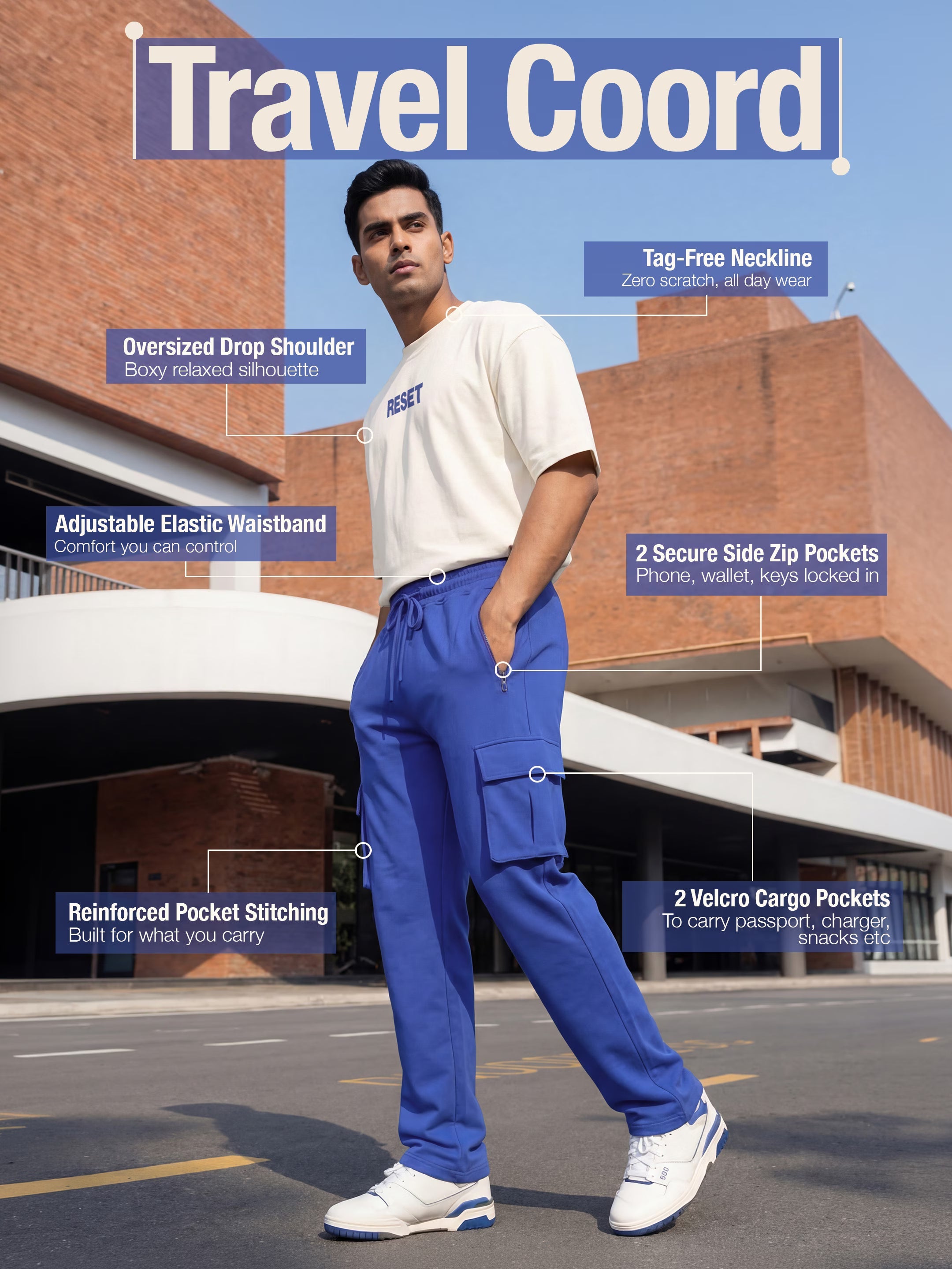 New Era Cotton Men's 240 GSM AirEase Co-ord