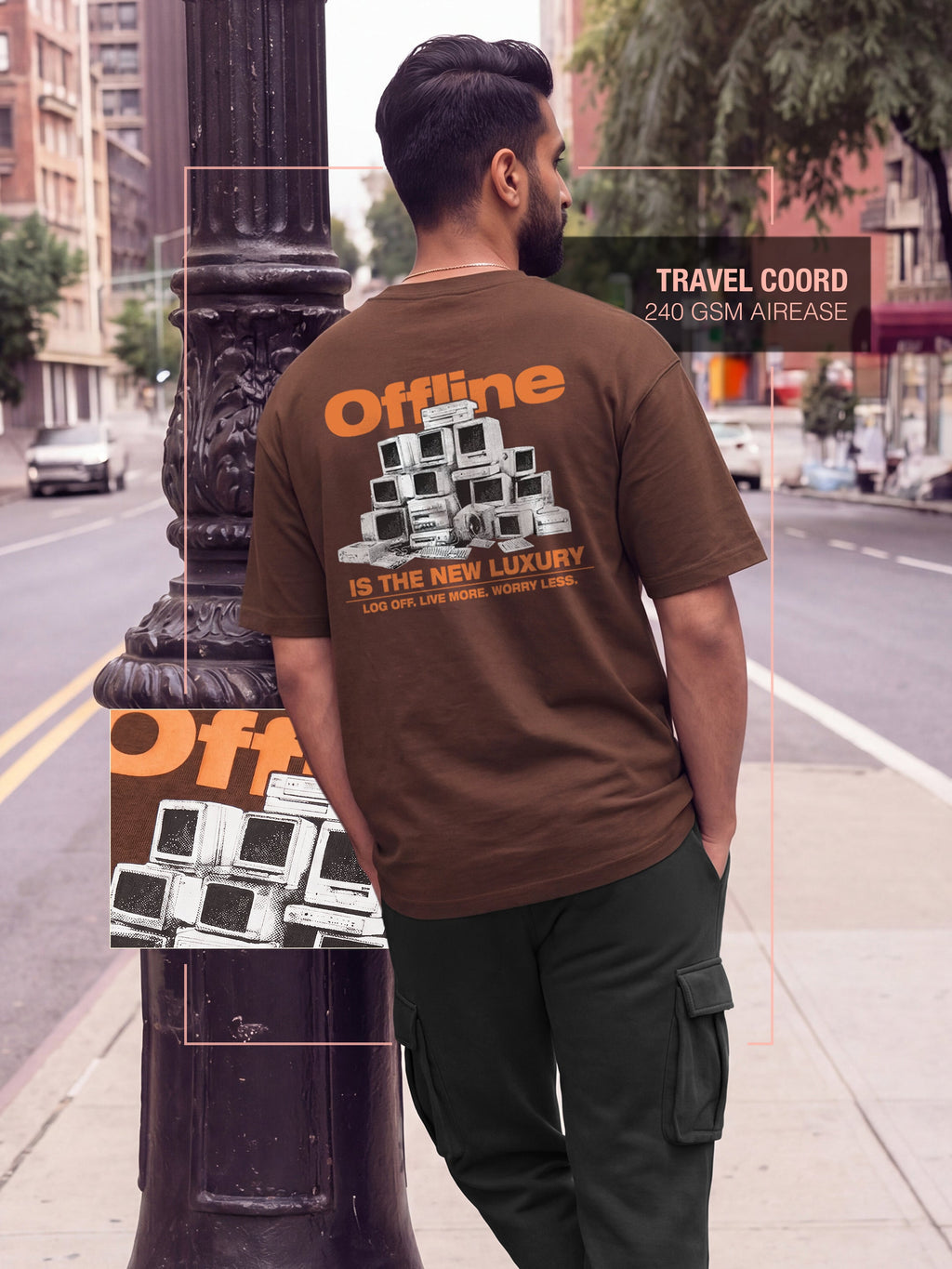 Offline Cotton Men's Oversized T-Shirt
