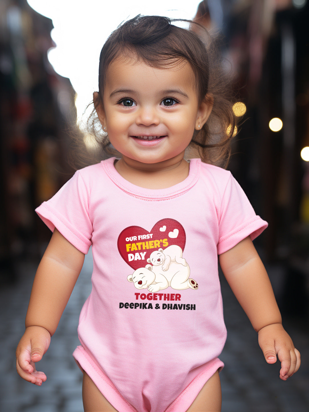 Our First Father's Day Together Baby Romper | Onesies w/ Custom Name