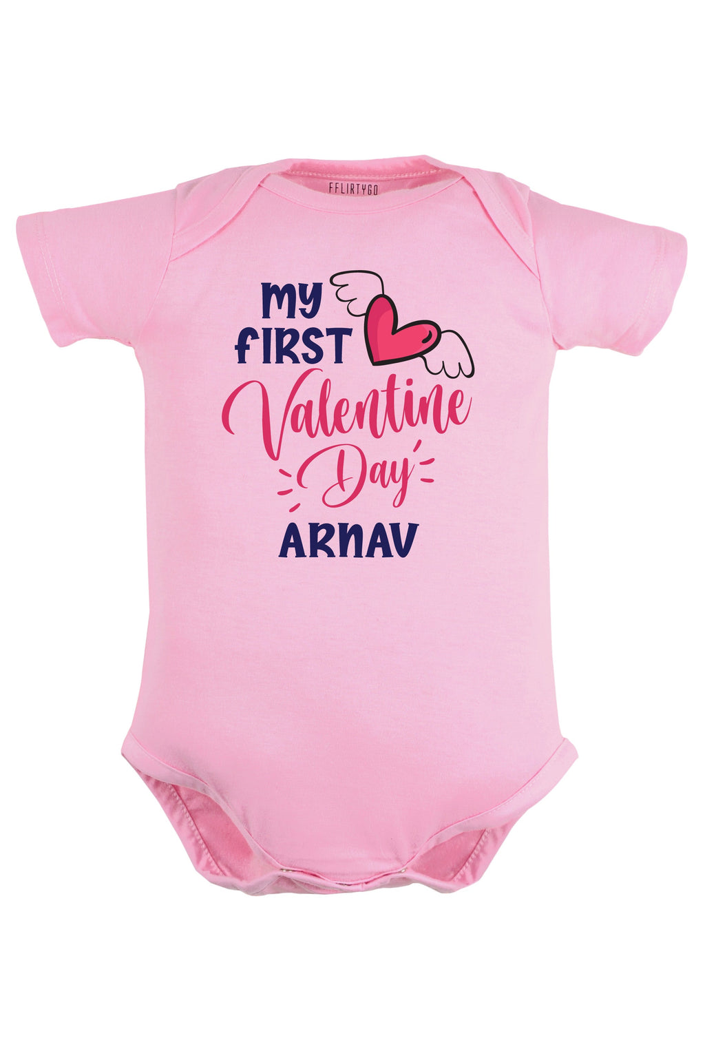 My First Valentine Day Baby Romper | Onesies w/ Custom Name