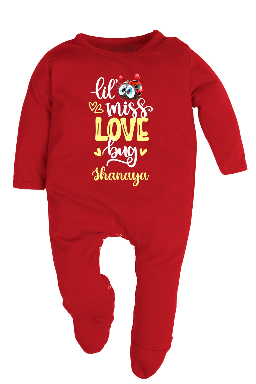 Lil Miss Love Bug Baby Romper | Onesies w/ Custom Name