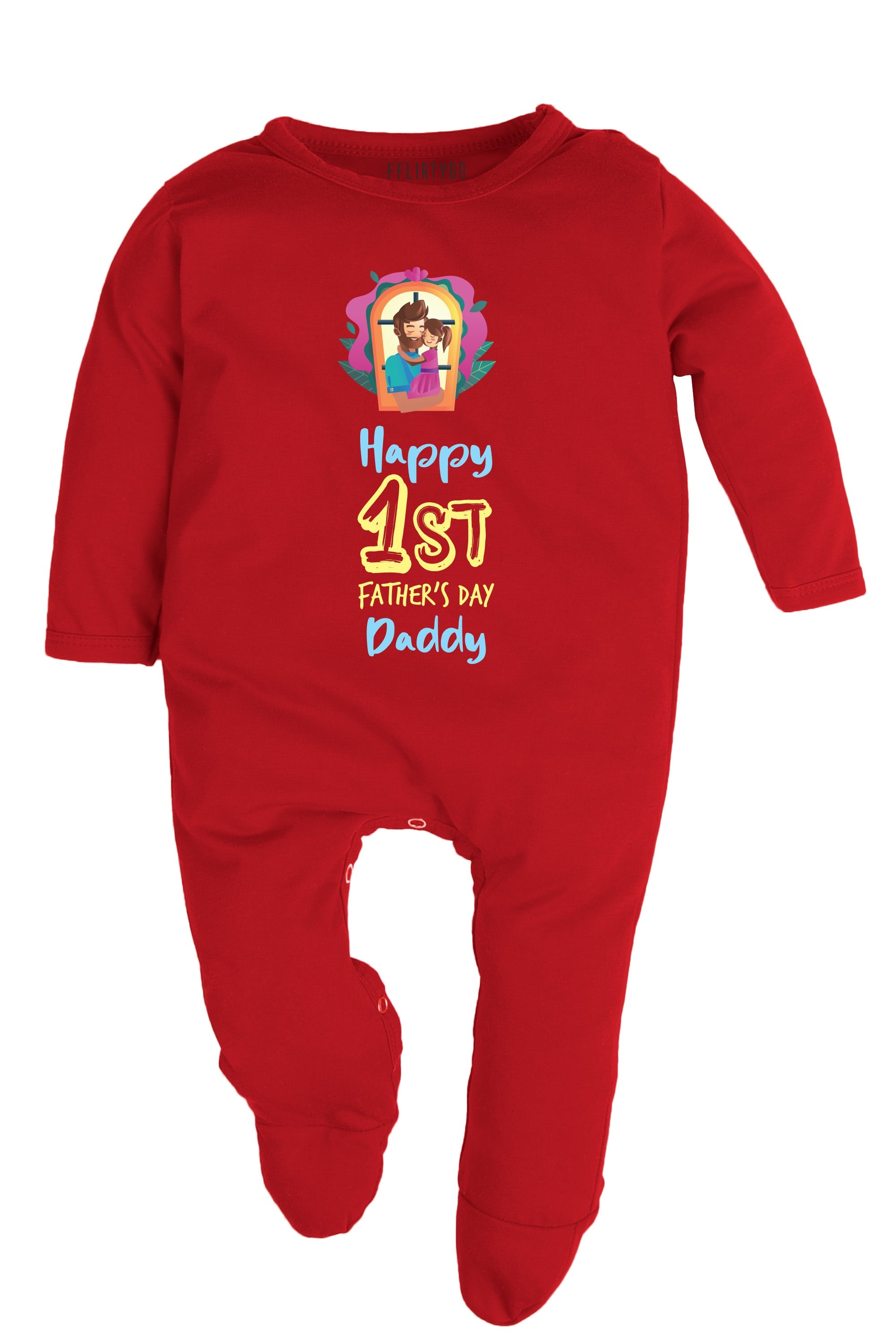 Happy 1st Father's Day Daddy Baby Romper | Onesies