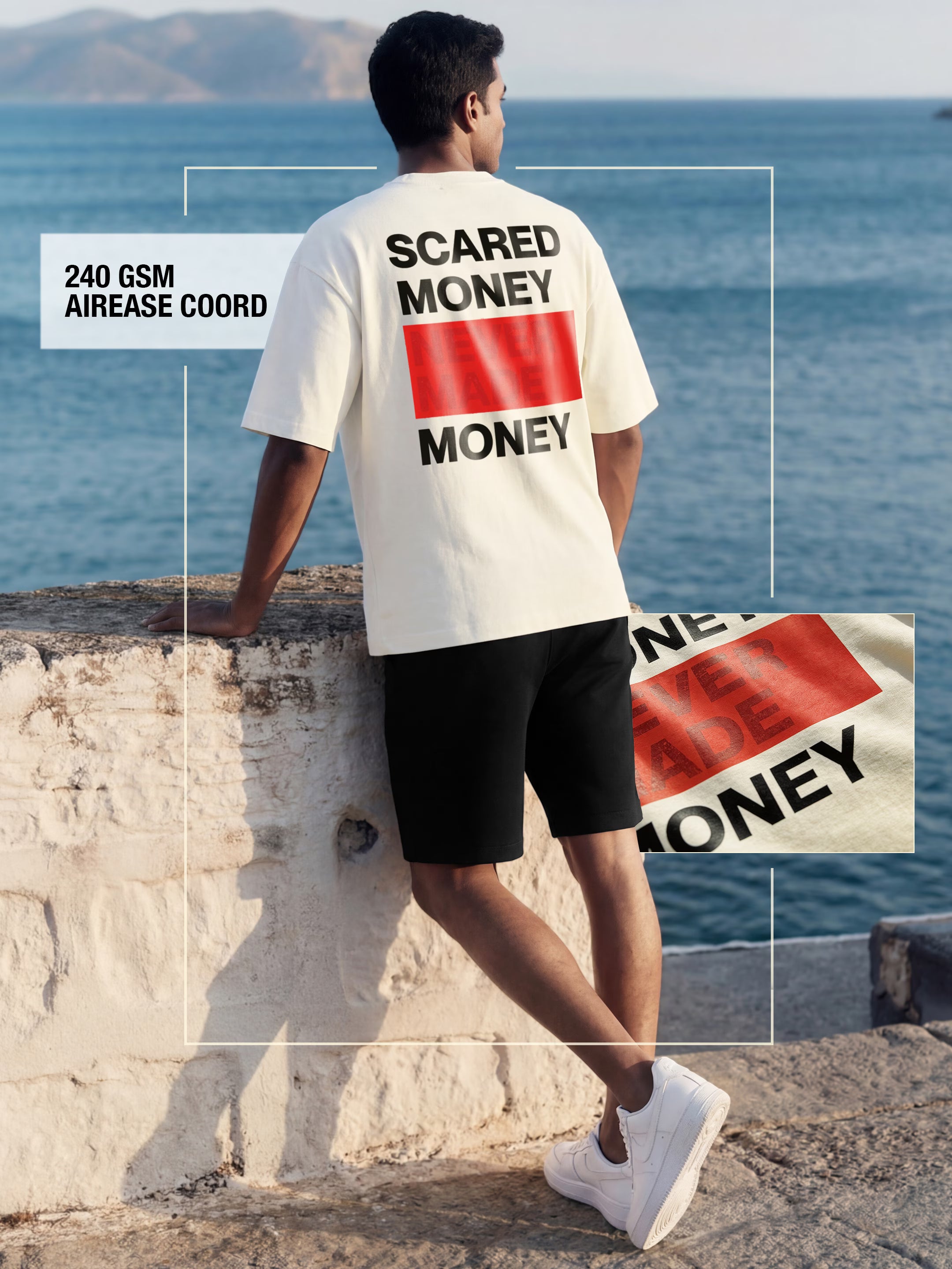 Scared Money Cotton Men's 240 GSM AirEase Summer Coords