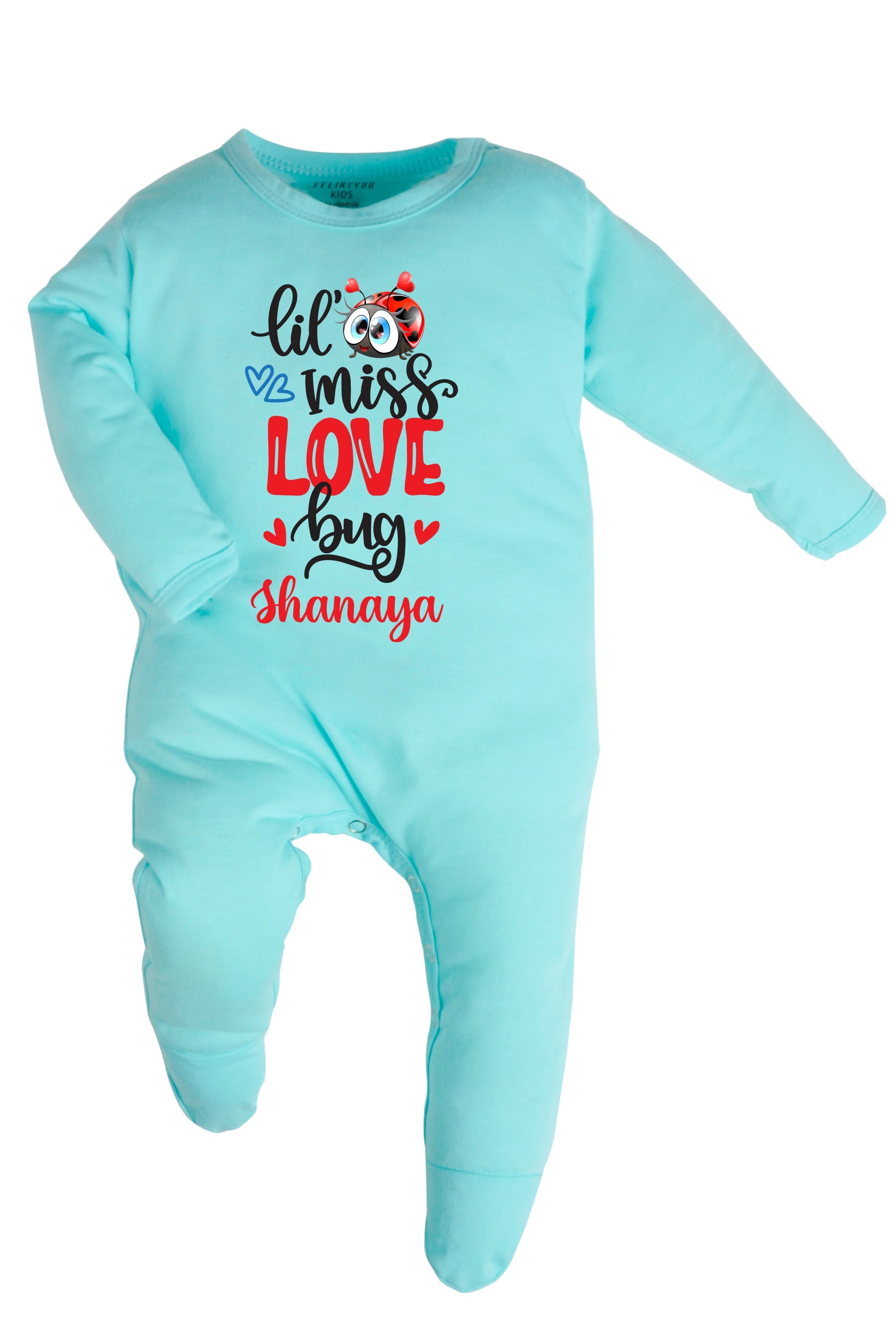Lil Miss Love Bug Baby Romper | Onesies w/ Custom Name