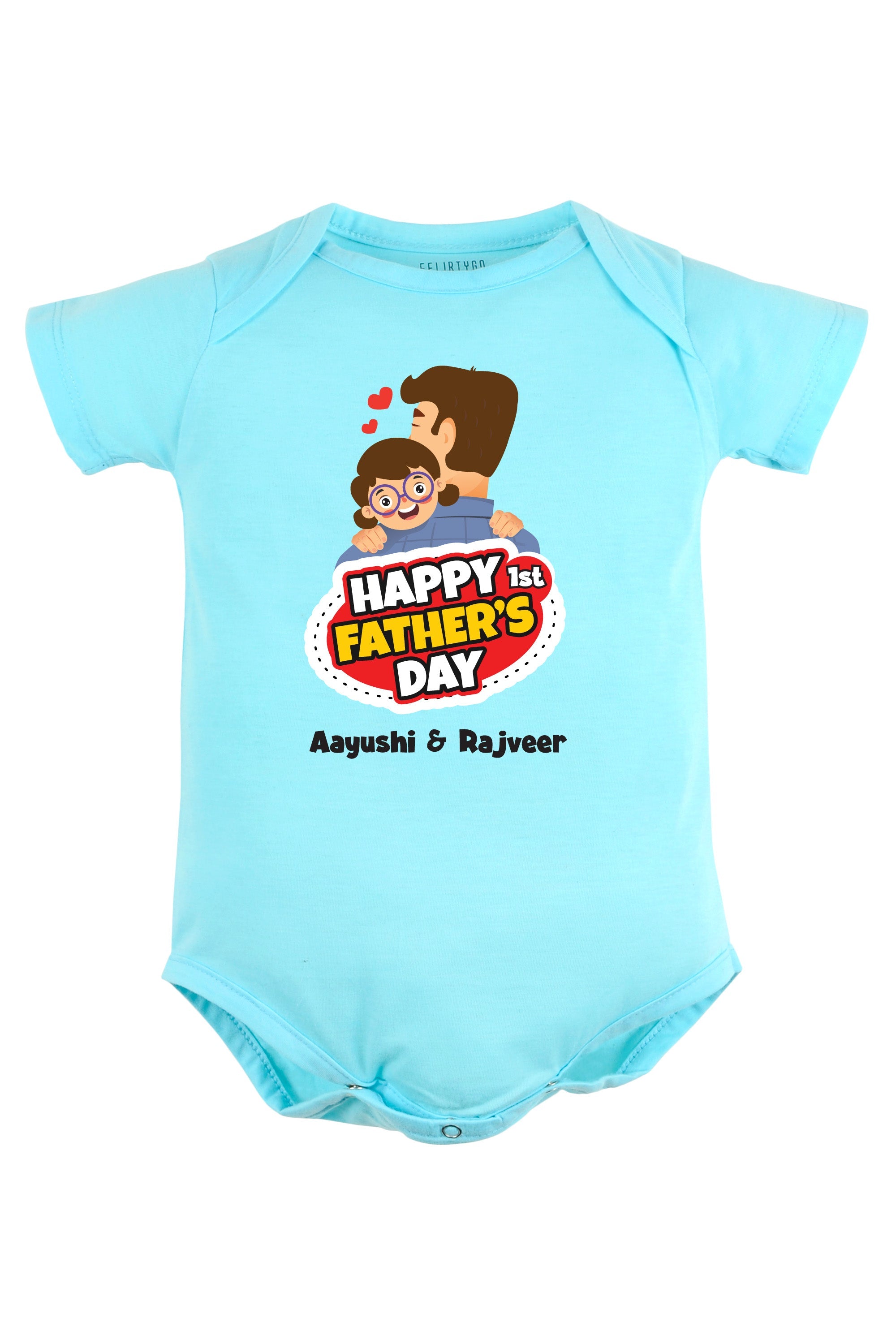 Happy 1st Father's Day Baby Romper | Onesies w/ Custom Name