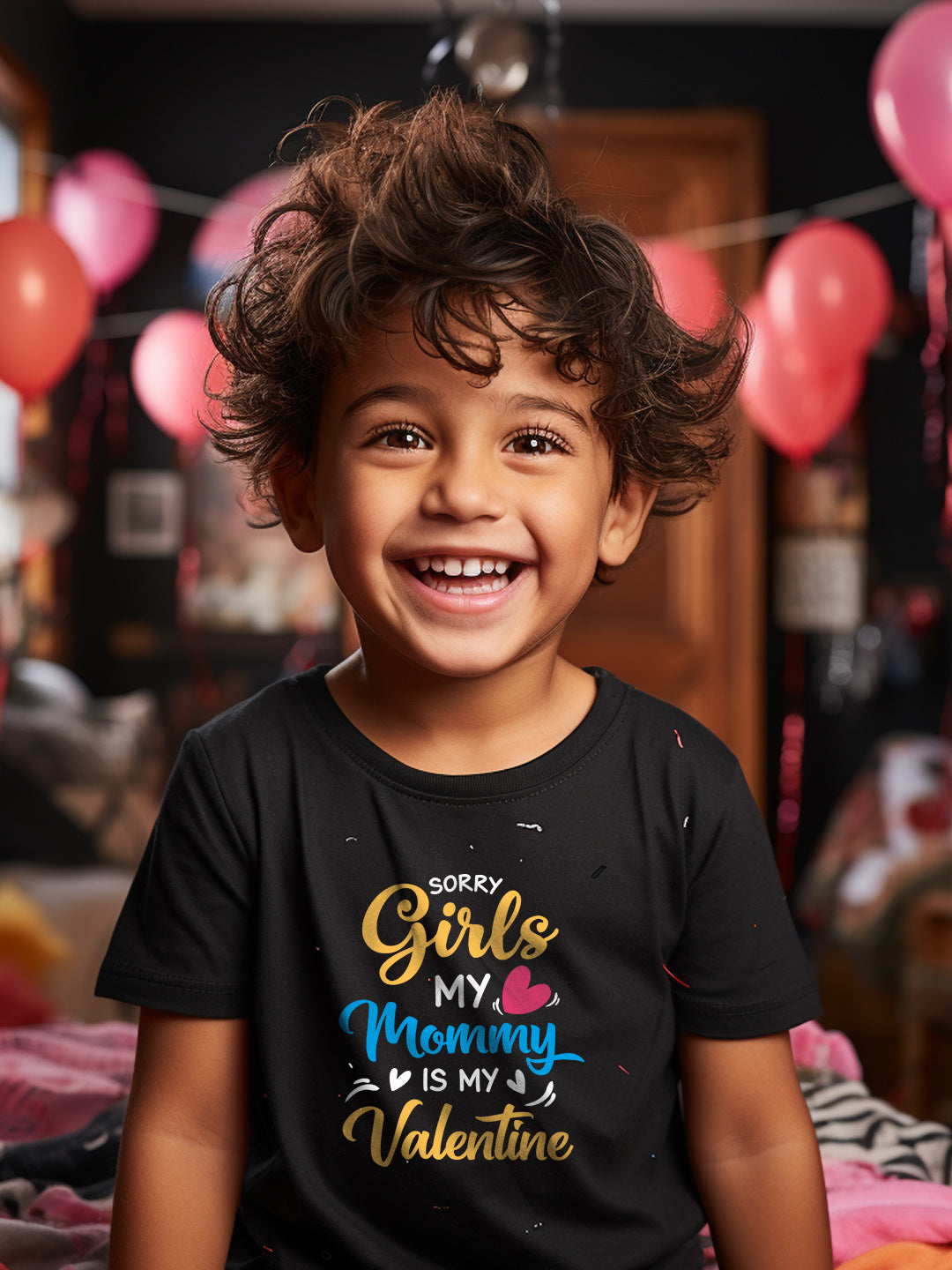 Sorry  Girls Mommy Is My Valentine Kids T Shirt
