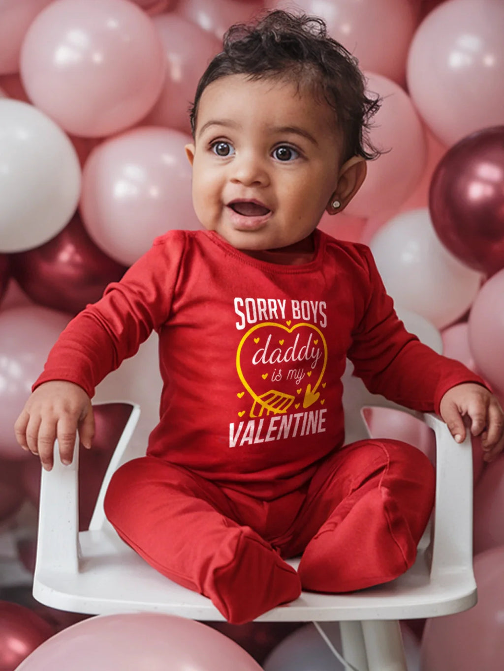 Sorry Boys Daddy Is My Valentine Baby Romper | Onesies