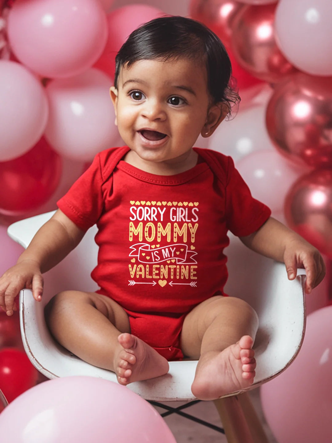 Sorry Girls Mommy Is My Valentine Baby Romper | Onesies